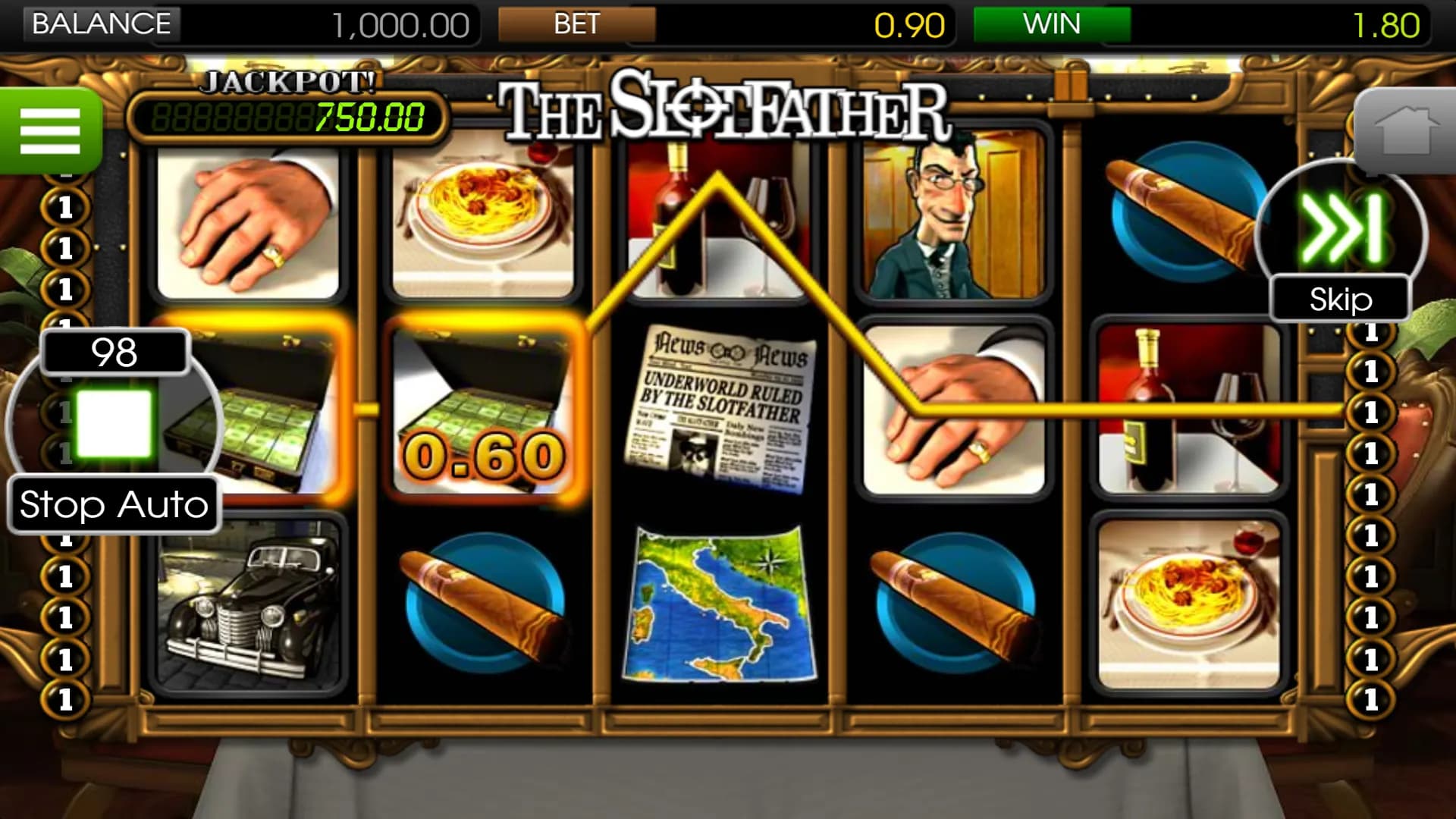 The Slotfather Betsoft Screenshots